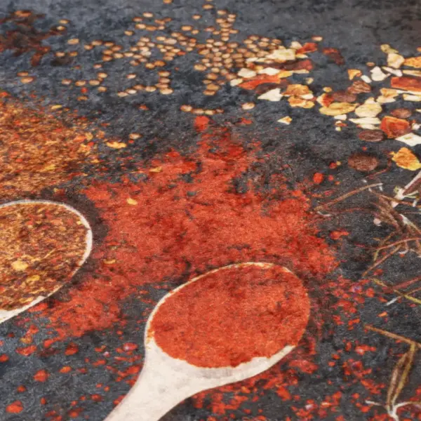 Libisemiskindel pestav köögivaip, mitmevärviline sametpind, 60 x 180 cm – 7