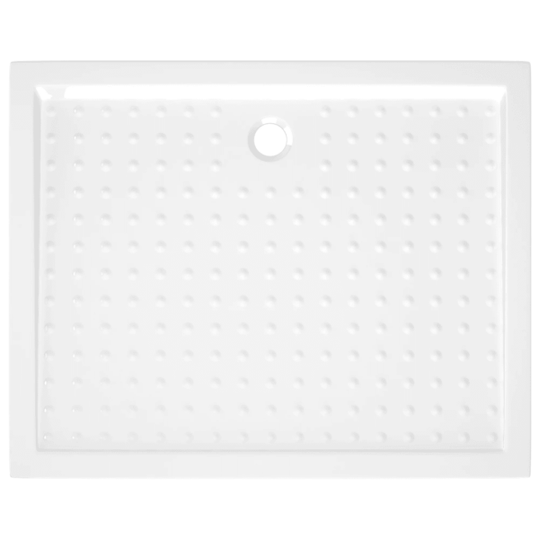 Libisemisvastase pinnaga dušialus, valge ABS, madal lävi, 80 x 100 x 4 cm – 5