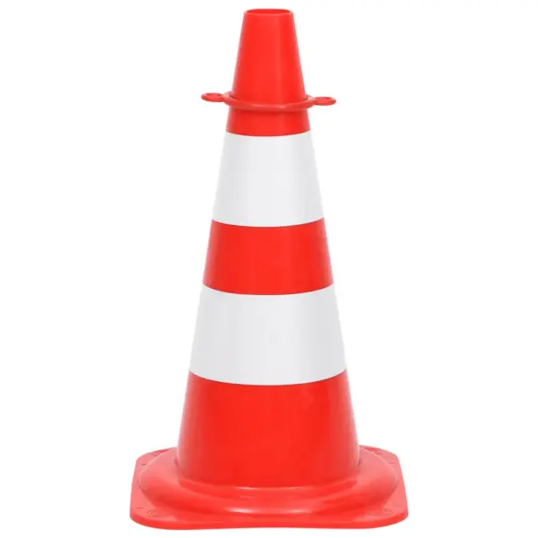 Liikluskoonuste ja ketiga piirdeaia komplekt, 10 koonust, 10 m plastkett, punane-valge, 50 cm – 4