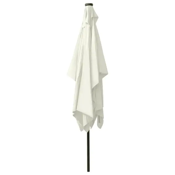 Aia päikesevari LED-valgustusega teraspostiga, liivakarva, 2 x 3 m – 6