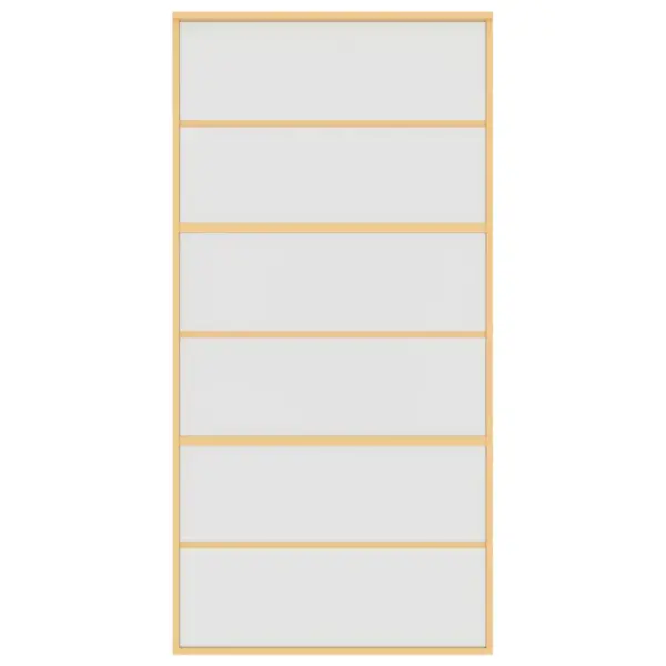 Liuguks mattklaasiga, kuldne alumiiniumraam, 102,5 x 205 cm – 4