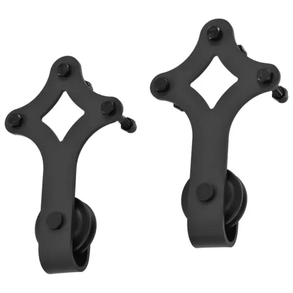 Liugukse siinikomplekt SKIEN, must pulbervärvitud teras, 200 cm, kuni 100 kg – 4