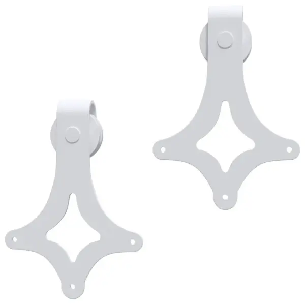 Liugukse tarvikute komplekt, 200 cm liugsiinid, valge pulbervärvitud teras, kandevõime 100 kg – 5