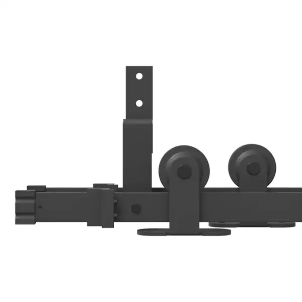 Lükandukse riistvarakomplekt kahele uksele, 213,5 cm, must pulbervärvitud teras – 12