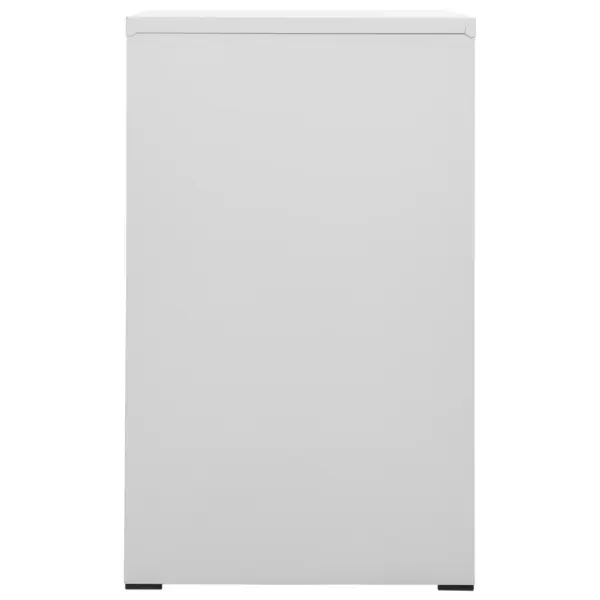 Lukustatav terasest failikapp 3 sahtliga, helehall, 46 x 62 x 102,5 cm – 4