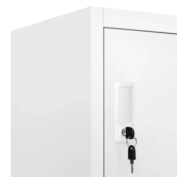 Lukustatav terasest hoiukapp 9 sektsiooniga, hall, 90 x 45 x 180 cm – 7