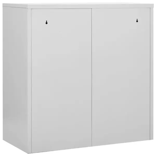 Lukustatavad terasest hoiukapid 5 tk, 6 uksega, helehall ja roheline, 90 x 45 x 92,5 cm - 5