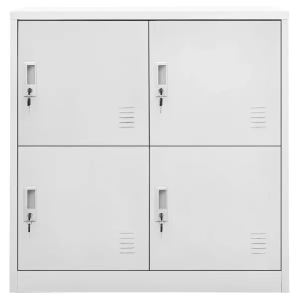 Lukustatavad terasest hoiukapid 4 uksega, 5 tk, helehall, 90 x 45 x 92,5 cm – 3