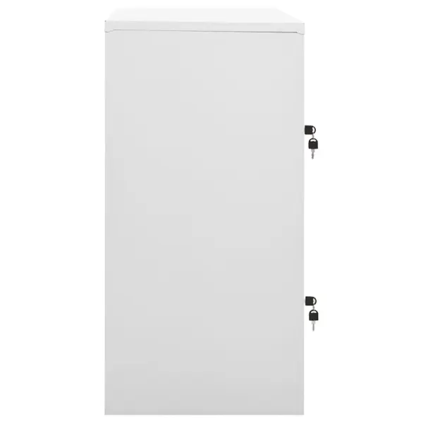 Lukustatavad terasest hoiukapid 4 uksega, 5 tk, helehall, 90 x 45 x 92,5 cm – 4