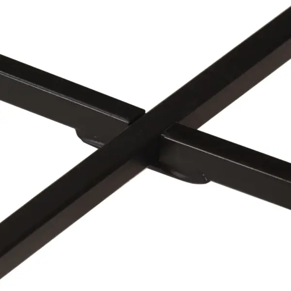 Pruun mangopuidust ja rauast kohvilaud, 54 x 54 x 35 cm – 6