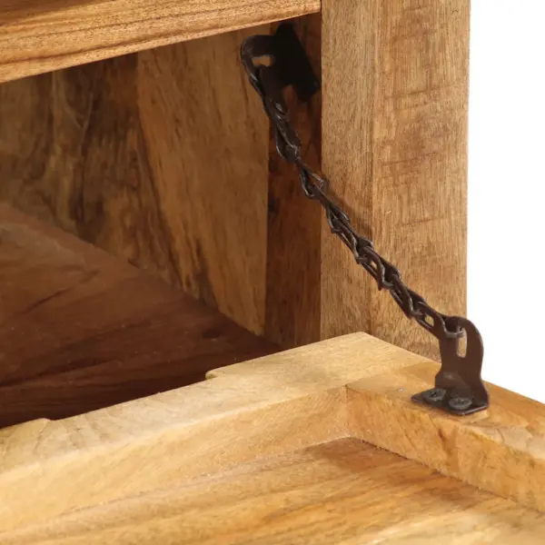 Jalatsikapp mangopuidust ratastega, pruun, 86 x 35 x 50 cm – 10