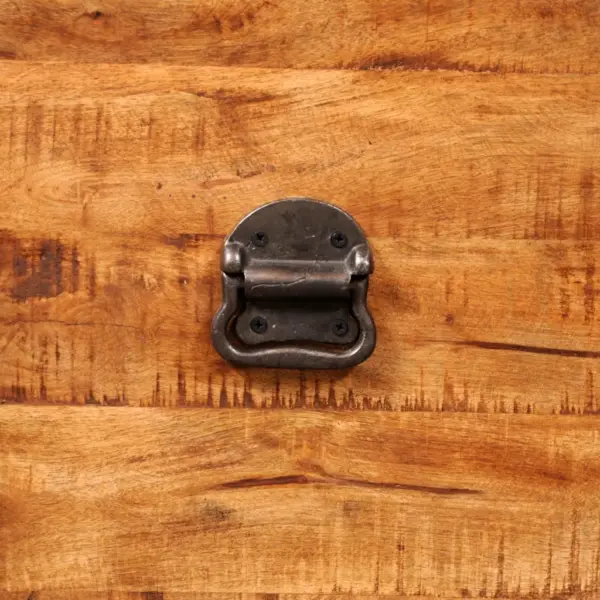 Kandiline hoiukast töötlemata mangopuidust, 46 x 46 x 46 cm – 10