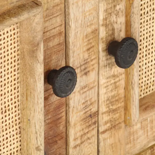 Mangopuidust kohvilaud panipaigaga, naturaalne roog, 90 x 50 x 35 cm – 6