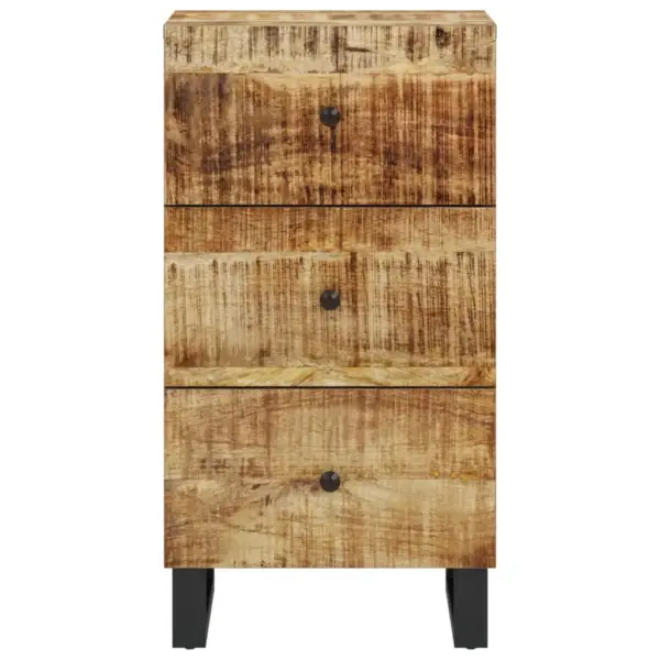 Mangopuidust kummut 3 sahtliga, 40 x 33,5 x 75 cm - 3
