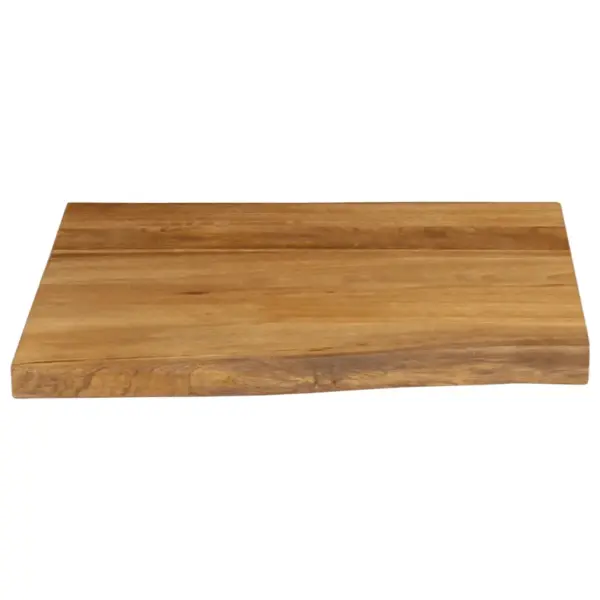 Mangopuidust lauaplaat naturaalsete servadega, tammeviimistlus, 60 x 60 x 3,8 cm - 3