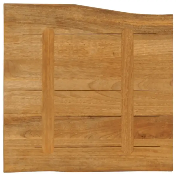 Mangopuidust lauaplaat naturaalsete servadega, tammeviimistlus, 60 x 60 x 3,8 cm - 5