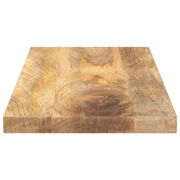 Mangopuidust ristkülikuline lauaplaat, naturaalne, 80 x 20 x 2,5 cm - 4