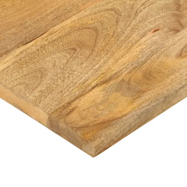 Mangopuidust ristkülikuline lauaplaat, naturaalne, 80 x 20 x 2,5 cm - 6