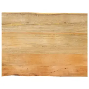 Mangopuidust lauaplaat naturaalsete servadega, 80 x 60 x 3,8 cm