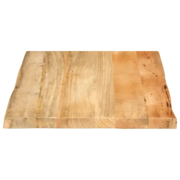 Mangopuidust lauaplaat naturaalsete servadega, 80 x 60 x 3,8 cm - 4