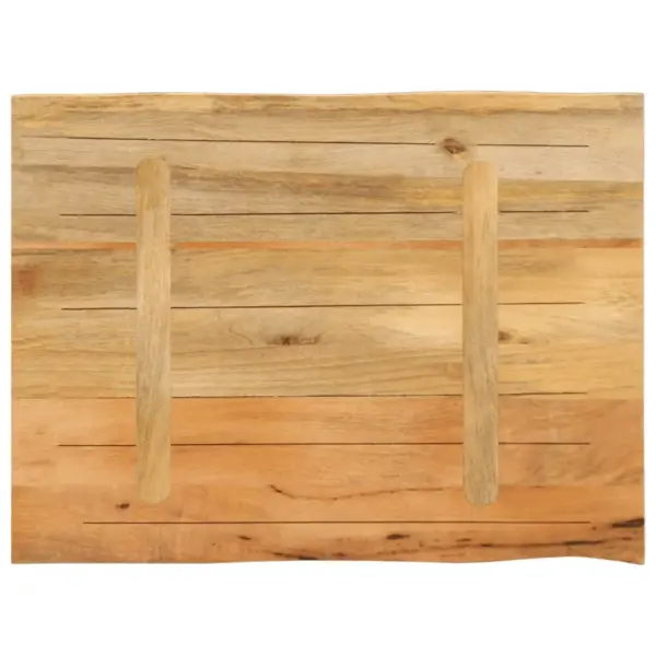 Mangopuidust lauaplaat naturaalsete servadega, 80 x 60 x 3,8 cm - 5