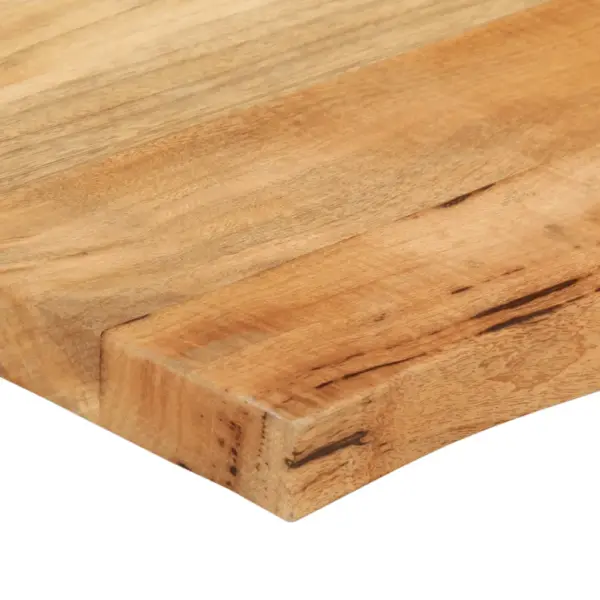 Mangopuidust lauaplaat naturaalsete servadega, 80 x 60 x 3,8 cm - 6