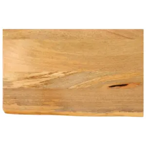 Lauaplaat naturaalse servaga mangopuidust, pruun, 60 x 30 x 3,8 cm