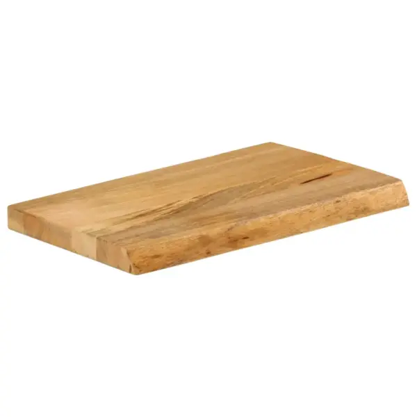 Lauaplaat naturaalse servaga mangopuidust, pruun, 60 x 30 x 3,8 cm - 2