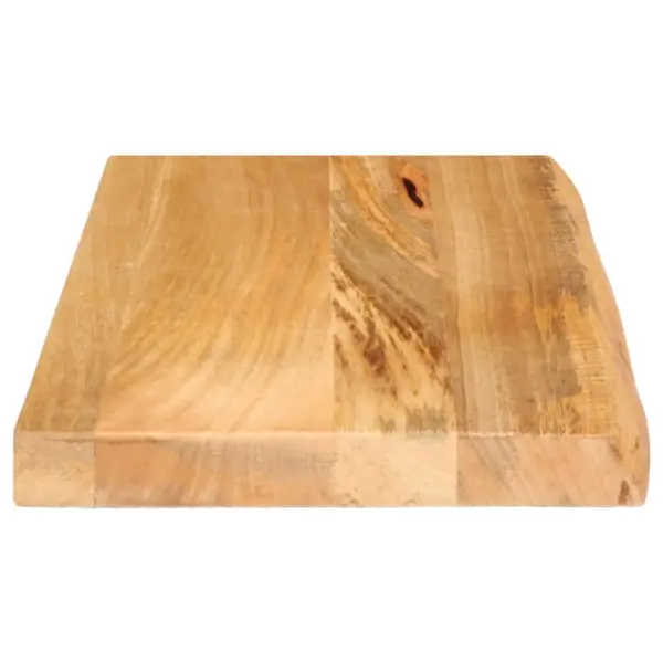 Lauaplaat naturaalse servaga mangopuidust, pruun, 60 x 30 x 3,8 cm - 4