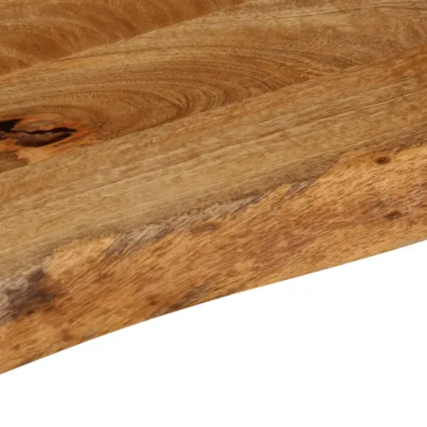 Lauaplaat naturaalse servaga mangopuidust, pruun, 60 x 30 x 3,8 cm - 7