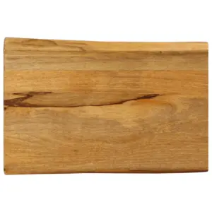 Mangopuidust lauaplaat naturaalsete servadega, 60 x 40 x 2,5 cm, pruun