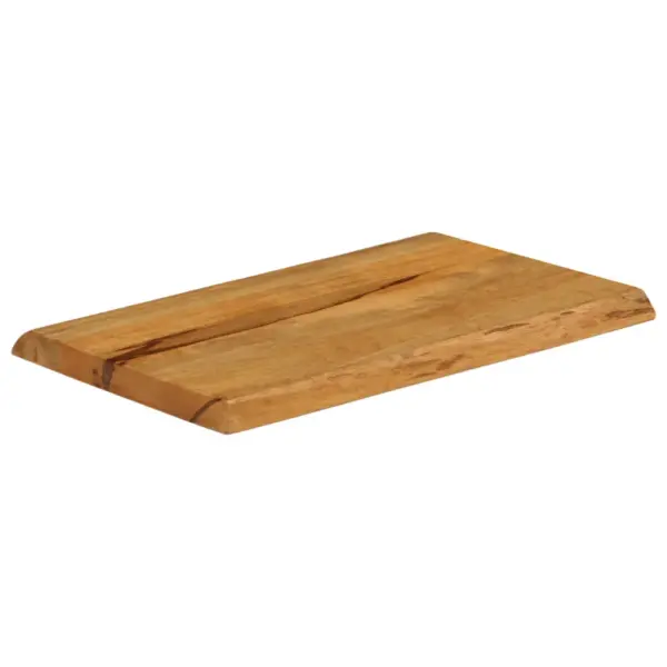 Mangopuidust lauaplaat naturaalsete servadega, 60 x 40 x 2,5 cm, pruun - 2