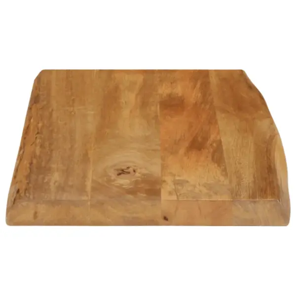 Mangopuidust lauaplaat naturaalsete servadega, 60 x 40 x 2,5 cm, pruun - 4