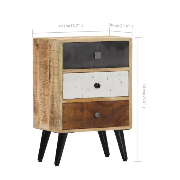 Mangopuidust öökapp 3 eri värvi sahtliga, pruun, 40 x 30 x 60 cm – 7