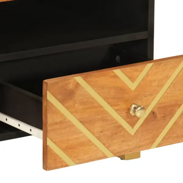 Kohvilaud panipaigaga, mangopuit, pruun ja must, 80 x 54 x 40 cm – 7