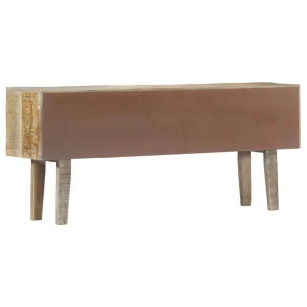 Maalähedane mangopuidust ja MDF-ist puhvetkapp 8 sahtliga, 140 x 30 x 60 cm – 3