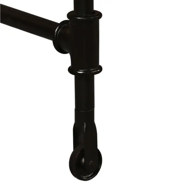 Industriaalstiilis mangopuidust söögilaud ratastega, 180 x 90 cm – 13