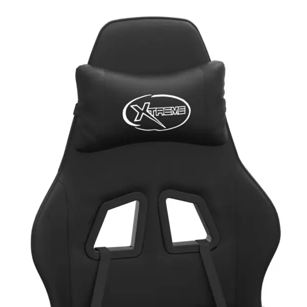 Mänguritool jalatoega, must kunstnahk, reguleeritav seljatugi ja kõrgus – 11