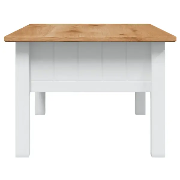 Männipuidust kohvilaud sahtliga, Panama sari, valge/naturaalne, 100 x 60 x 43,5 cm – 5