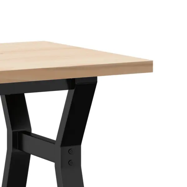 Kohvilaud männipuidust lauaplaadi ja Y-raamiga, 100 x 50 x 45,5 cm – 7