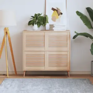 Lamellkapiuksed töötlemata männipuidust, 4 tk, 39,5 x 49,4 cm