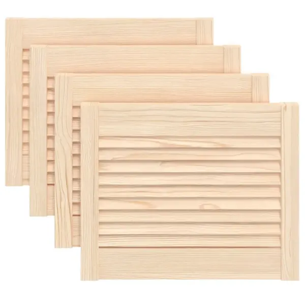 Lamellkapiuksed töötlemata männipuidust, 4 tk, 39,5 x 49,4 cm – 2