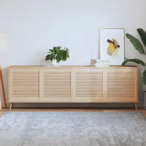 Männipuidust lamellkapiuksed, 4 tk, pruun, 61,5 x 59,4 cm