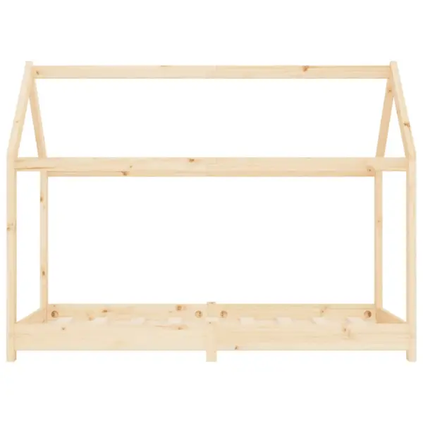 Männipuidust majakujuline lastevoodi raam, pruun, 80 x 160 cm – 4