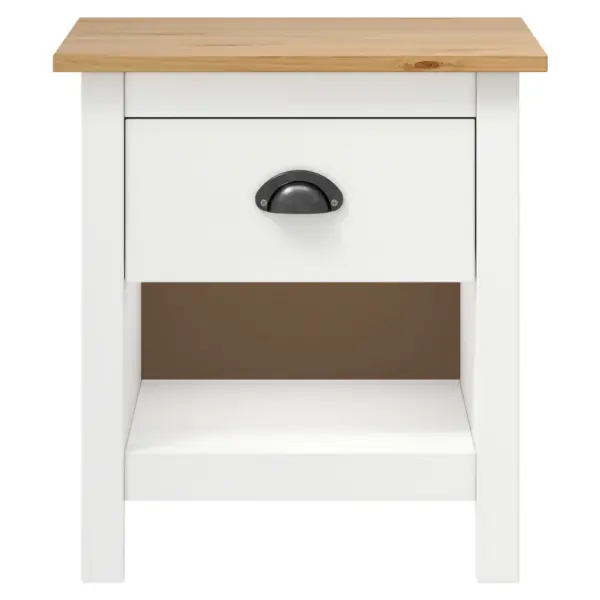 Männipuidust öökapid Hill, 2 tk, valge ja naturaalne, 46 x 35 x 49,5 cm – 3