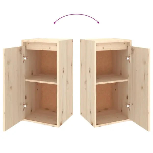 Männipuidust seinakapid hoiustamiseks, 6-osaline komplekt, töötlemata, pruun, 4 x 80 x 30 x 30 ja 2 x 30 x 30 x 60 cm – 10