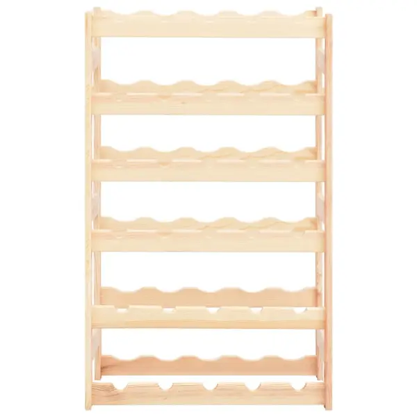 Männipuidust veiniriiul 30 pudelile, beež, 53 x 25 x 86 cm – 2