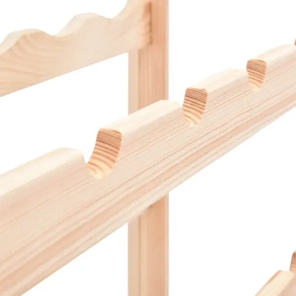 Männipuidust veiniriiul 30 pudelile, beež, 53 x 25 x 86 cm – 5