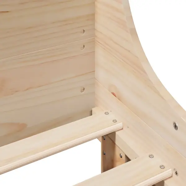 Männipuidust voodiraam hoiuriiulitega, 140 x 200 cm – 9