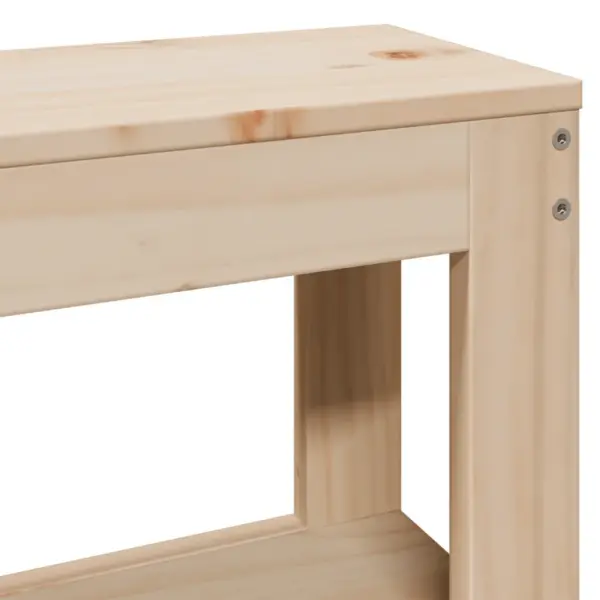 Männipuidust voodiraam hoiuriiulitega, 140 x 200 cm – 10